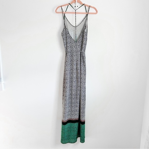 Gabriella Rocha Geometric Southwestern Printed Cross Strap Maxi Dress sz Medium - Picture 4 of 7